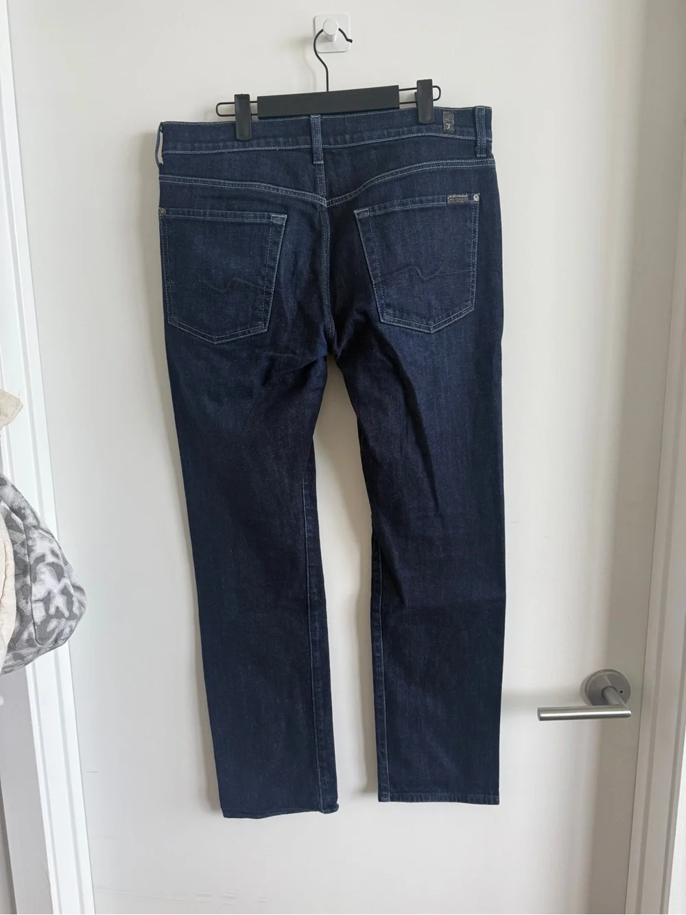 7 For All Mankind Slim Dark Blue Jeans